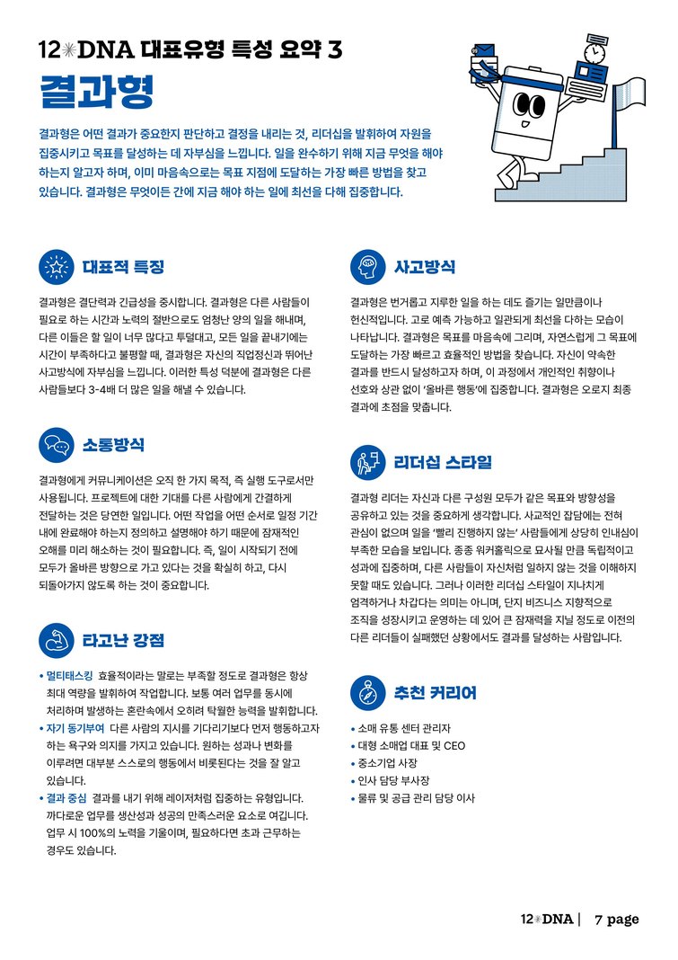 12DNA 결과 리포트 7페이지